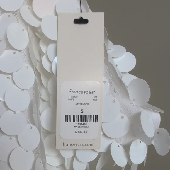 White Sequin Dress - Picture 2 of 5